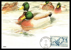 US 2092 Wetlands Fleetwood U/A FDC Maxi Card