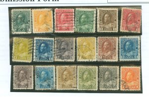 Canada #104-122 Used Single (Complete Set)