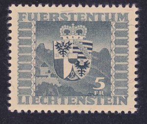 Liechtenstein 222 MNH 1947 Arms of Liechtenstein & Vaduz Castle Issue VF-XF