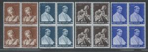 VATICAN CITY SC# 383-6 B/4 FVF/MNH 1964