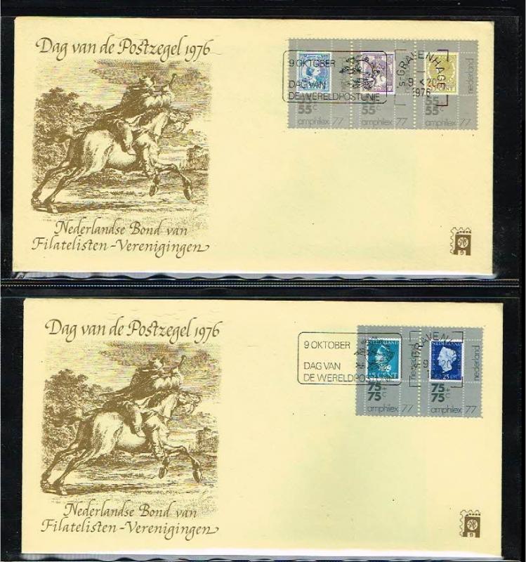 1976 - Netherlands cover Stamps Day Nr.9 with NVPH 1098-1102 - s-Gravenhage -...