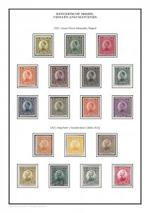 Kingdom of Serbs, Croats and Slovenes 1921-1931 PDF (DIGITAL)  STAMP ALBUM PAGES