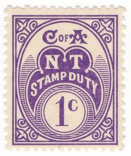 (I.B) Australia - Northern Territory : Stamp Duty 1c