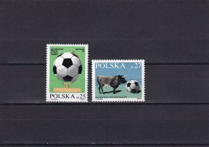 SA08a Poland 1982 Football World Cup - Spain mint stamps