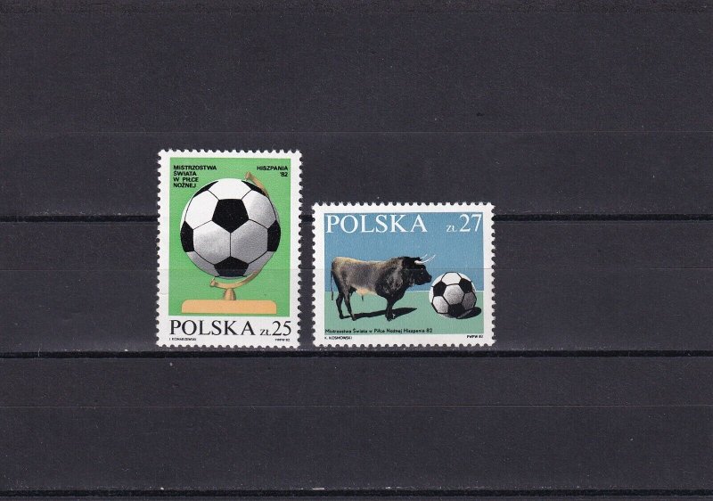 SA08a Poland 1982 Football World Cup - Spain mint stamps.