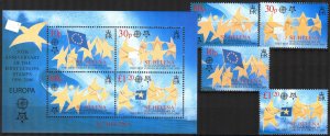 St. Helena 2006 50 Years of Europa CEPT stamps Set of 4 + S/S MNH