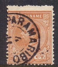 Surinam  1873  used  Willem III  50 ct   #