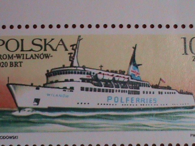 P0LAND STAMP: 1986 SC#2730a FERRY BOATS  S/S  MNH  SHEET - VERY RARE