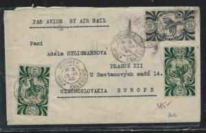 NEW CALEDONIA  (PP2709B) 1946 A/M TO CZECHOSLOVAKIA