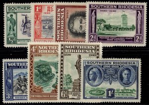 SOUTHERN RHODESIA GVI SG53-60, 1940 golden jubilee set, M MINT. Cat £12.