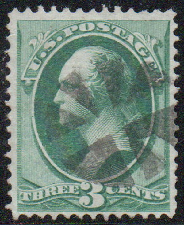 US #147 VF/XF with fancy cancel, well centered, CHOICE!