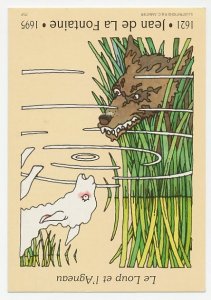 Postal stationery France 1995 Jean de La Fontaine - The wolf and the lamb