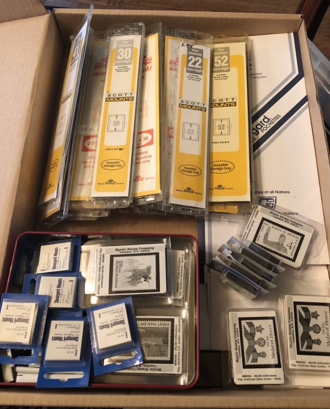 Scott Envelope and FDC strip mounts in bulk packs  (not the precuts in photos)