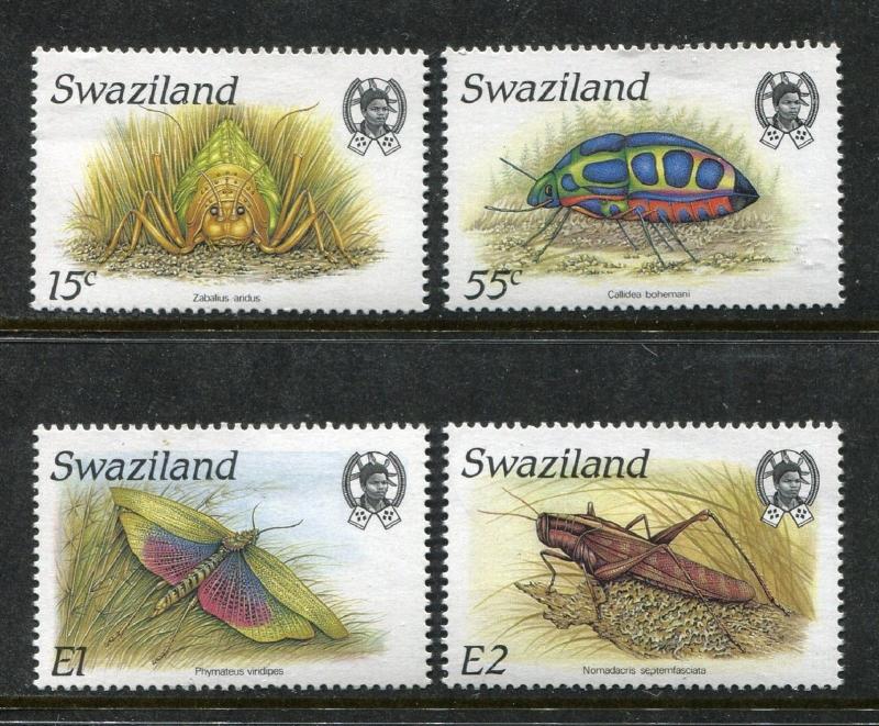 Swaziland 531-534, MNH, Insects Beetles 1988. x28252