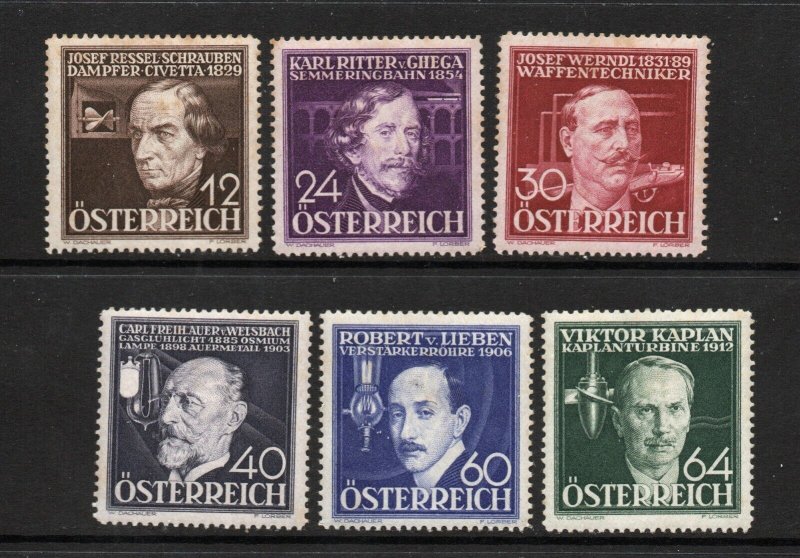 Austria - Sc# B146 - B151 MNH (some gum tone)          /        Lot 0123110