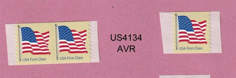 Triple 41c Flag ND SA AVR US 4134 MNH F-VF Single & Pair | United States,  General Issue Stamp