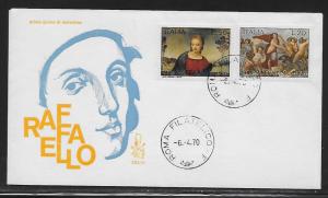 Italy 1009-10 Raphael Paintings Unaddressed FDC