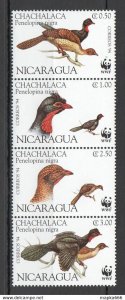 1994 Nicaragua Wwf Fauna Birds #3455-3458 1Set ** Tk010