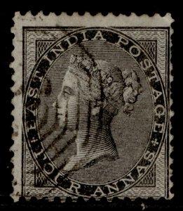 INDIA QV SG45, 2a black, FINE USED. Cat £10.