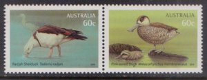 AUSTRALIA - 2012 WATERBIRDS / BIRDS - 2V SE-TENANT MINT NH