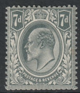 GB Scott 145 - SG249, 1902 Edward VII 7d MH*