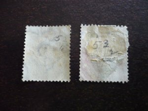 Stamps - Cape of Good Hope - Scott# 59-60 - Used Partial Set of 2 Stamps