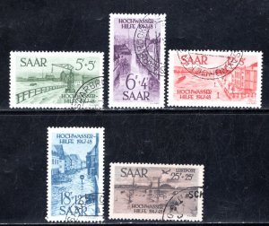 Saar #B61-B64, CB1  Flood Relief  Used   VF   CV $402.50  .....   5440260