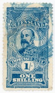 (I.B) Australia - Queensland Revenue : Impressed Duty 1/- (1901)