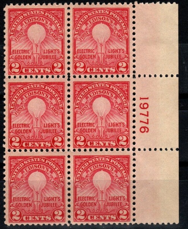 US #654  MNH Plate Block  CV $25.00 (X1429)