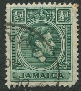 Jamaica -Scott 116 - KGVI Definitive -1938 - Used - Single 1/2p Stamp