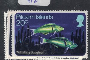 Pitcairn Island Fish SC 114-7 MNH (8fdn)