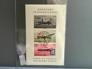 Haiti 1961 International Airport    imperf Cancelled  stamps  sheet   R26800