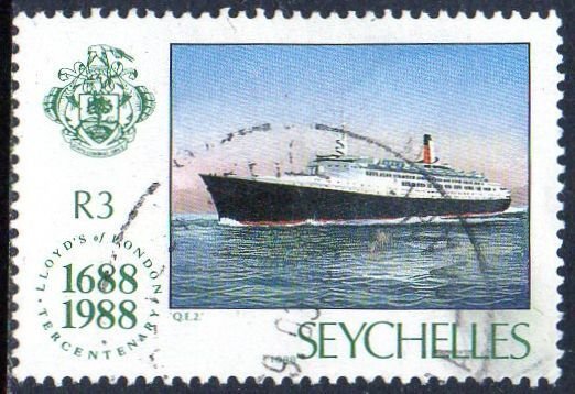 Seychelles 1988 3r QEII (liner) used