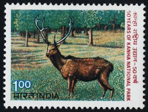 India 1019 MNH Deer, Kanha National Park