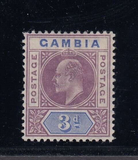 Gambia, SG 61 var, MHR, Slotted Frame variety