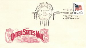 US SPECIAL PICTORIAL POSTMARK COVER THE WILD WEST DAYS FINE ARTS FESTIVAL (2)