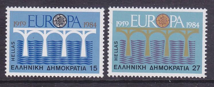 Greece 1493-94 MNH 1984 EUROPA Full Set Very Fine