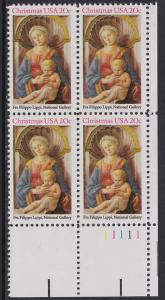 2107 Christmas Plate Block MNH