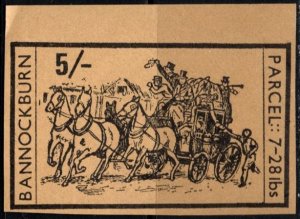 1971 Great Britain Postal Strike 5 Shillings Bannockburn Delivery Horse Carriage