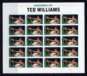 UNITED STATES  SCOTT#4694 FOREVER TED WILLIAMS  SHEET OF 20  MINT  NH