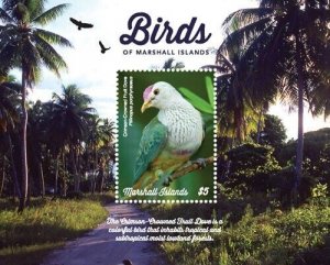 Marshall Islands 2019 -Birds of Marshall Islands - S/S - Scott 1226 - MNH