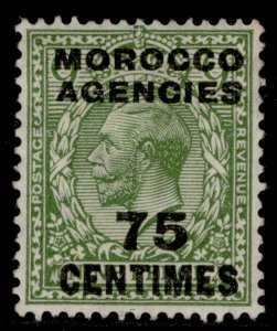 MOROCCO AGENCIES GV SG208, 75c on 9d olive-green, M MINT. Cat £15.