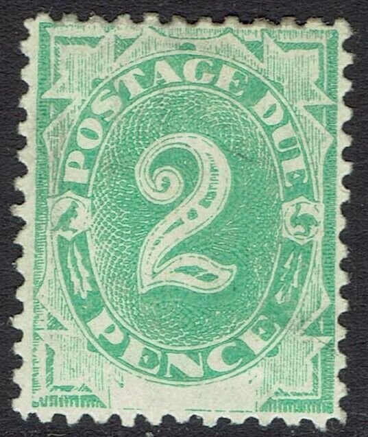 AUSTRALIA 1902 POSTAGE DUE 2D BLANK BASE WMK UPRIGHT  