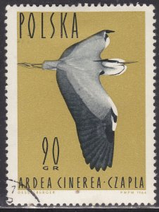 Poland 1235 Gray Heron 1964