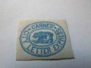 US Local Stamps, Scott # 35L?, 1864, CARNES' CITY LETTER EXPRESS, MH NG