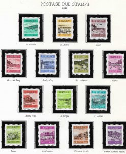 Jersey #J33-J46  Sceines (MNH CV $5.50