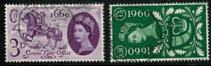GB 1960 General Letter Office. Very Fine Used set of 2 values. SG 619-620