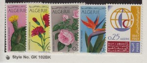 Algeria Sc 411-4 NH issue of 1969 - Flowers 
