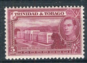 TRINIDAD TOBAGO; 1938 GVI Pictorial issue Mint MNH Unmounted Shade of 5c.