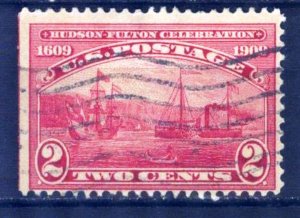 United States USA 1909 Hudson - Fulton Celebration Ships Sc. 372 Used